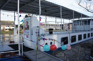 Feest op de boot