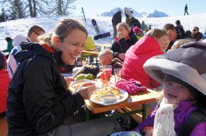 Lekker eten op de piste